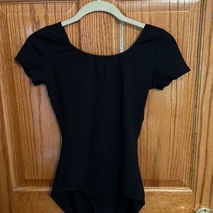 Capezio Black Short Sleeve Leotard